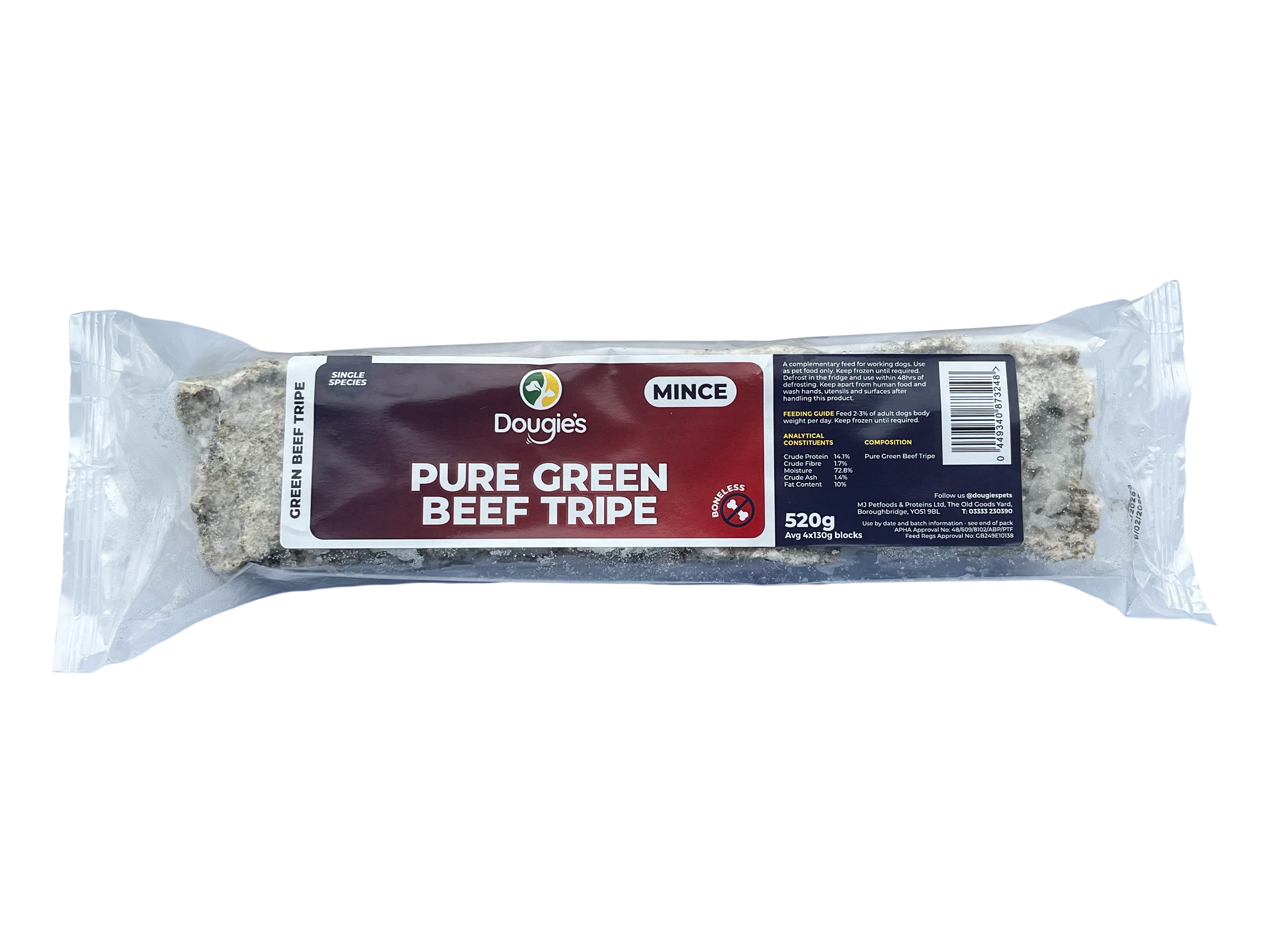 Dougie's Pure Green Beef Tripe Boneless