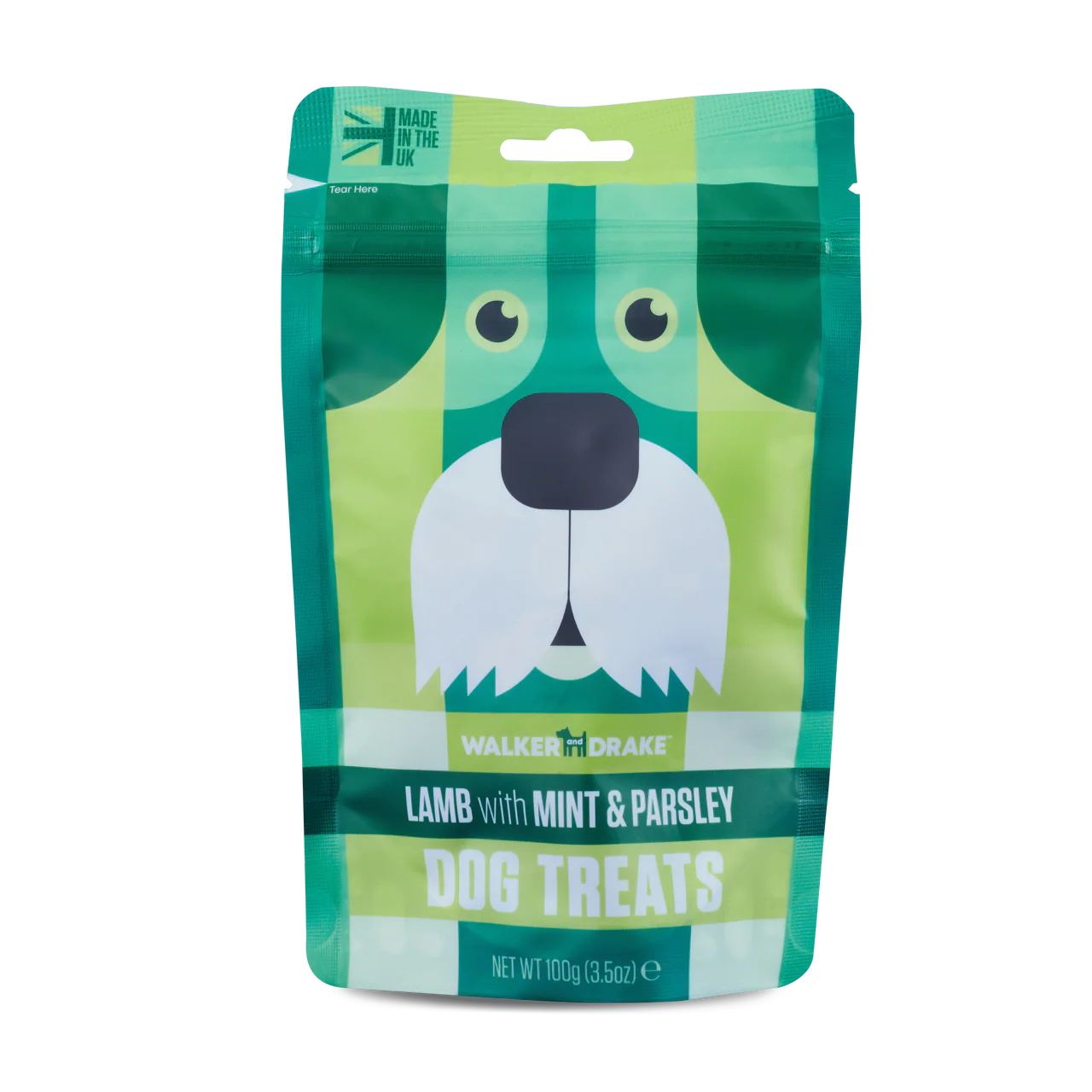 Walker & Drake Lamb with Mint & Parsley Dog Treats 100g
