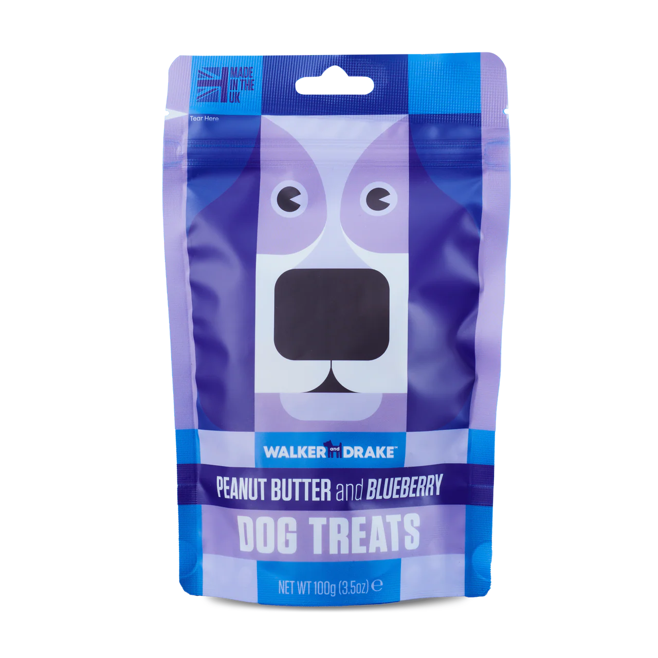 Walker & Drake Peanut Butter & Blueberry Dog Treats 100g